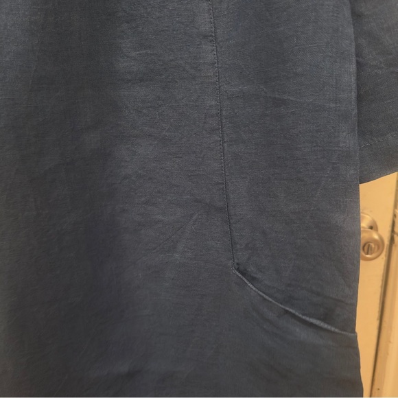 Len.Ok Navy Linen Dress - Picture 5 of 6